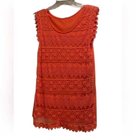 NWT Giulia Notte top in coral color. Small. Made in Italy - Picture 1 of 4